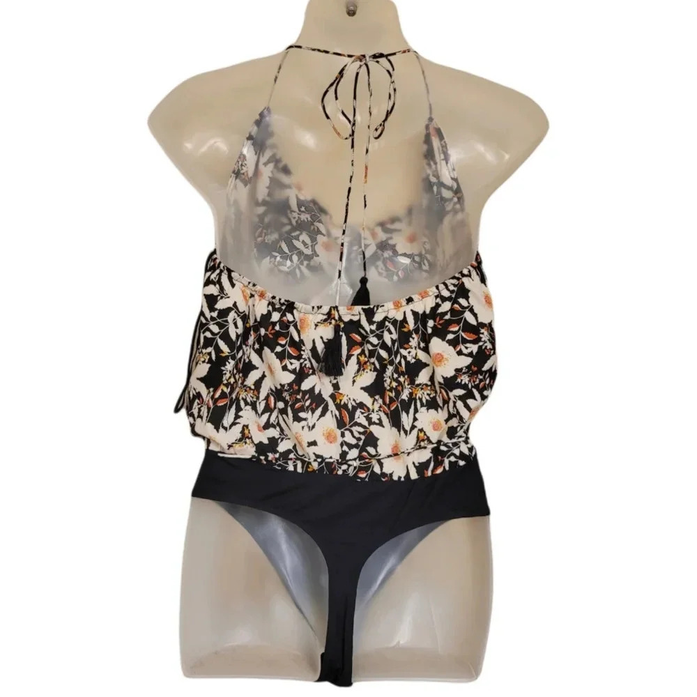 New Free People Liza floral spaghetti strap Bodysuit - Picture 5 of 10